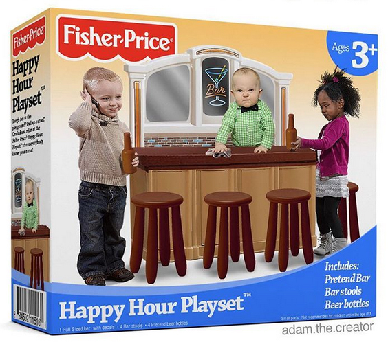 No, Fisher-Price Isn’t Selling A “Happy Hour Playset”
