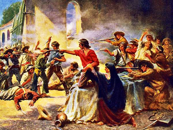 Alamo defenders call for help on February 24, 1836