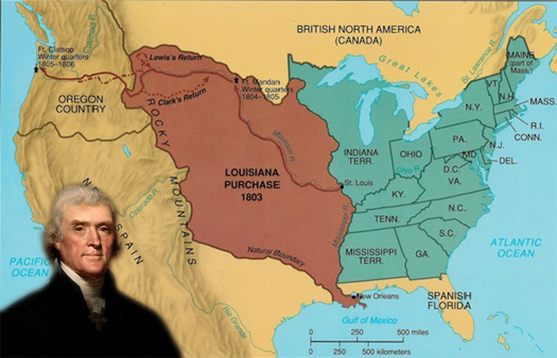 Louisiana Purchase: Formal ceremony is conducted to transfer ownership of the Louisiana Territory from France to the United States on March 10, 1804