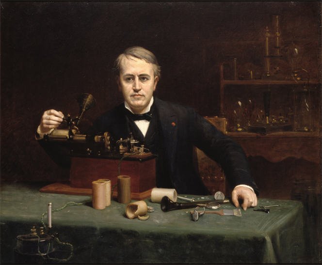 Thomas Edison receives the patent on the incandescent lamp on January 27, 1880