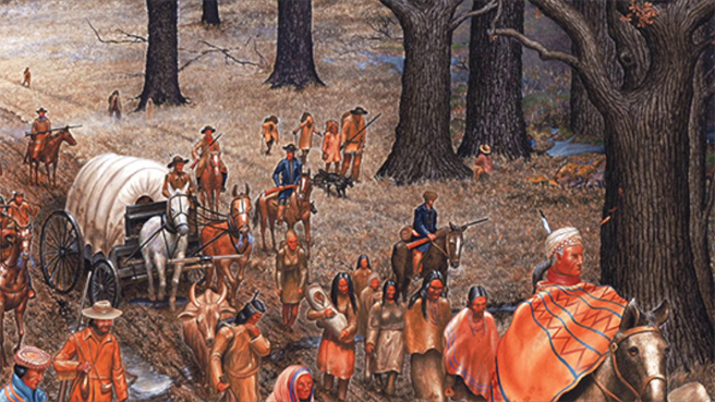 The U.S. Congress approves Indian Territory (in what is present-day Oklahoma), clearing the way for forced relocation of the Eastern Indians on the “Trail of Tears” on January 27, 1825