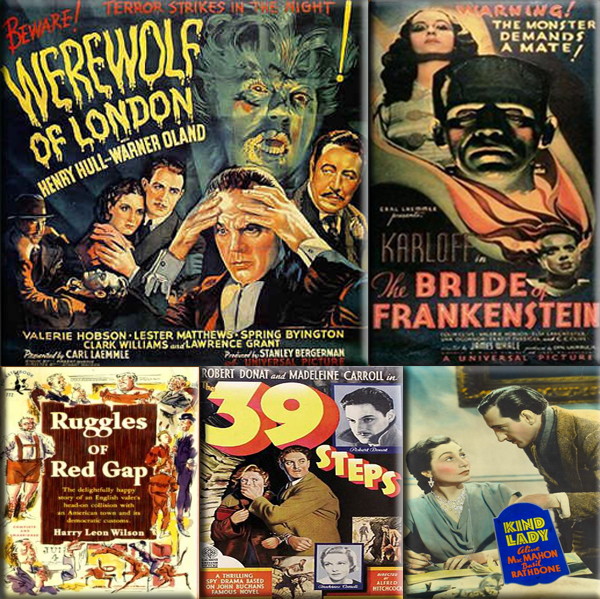 Most Popular Movies: 1935: Modern Times, Swing Time, Dodsworth, Mr. Deeds Goes to Town and My Man Godfrey