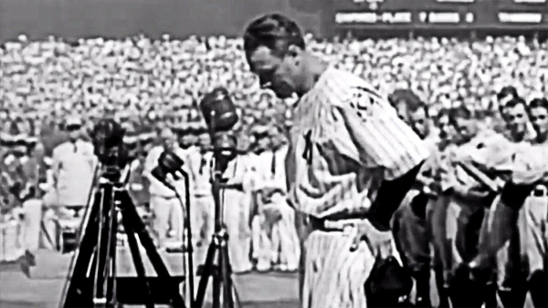 Famous Quotes 1939: ● “Today, I consider myself the luckiest man on the face of the earth.” ~ Lou Gehrig, July 4, 1939, to the 62,000 who attended Lou Gehrig Appreciation Day, at Yankee Stadium.
