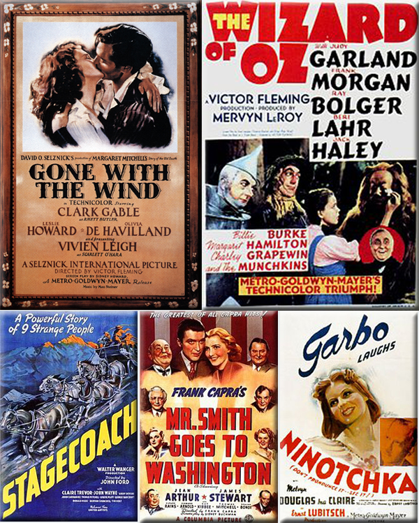 Most Popular Movies: 1939: Gone with the Wind