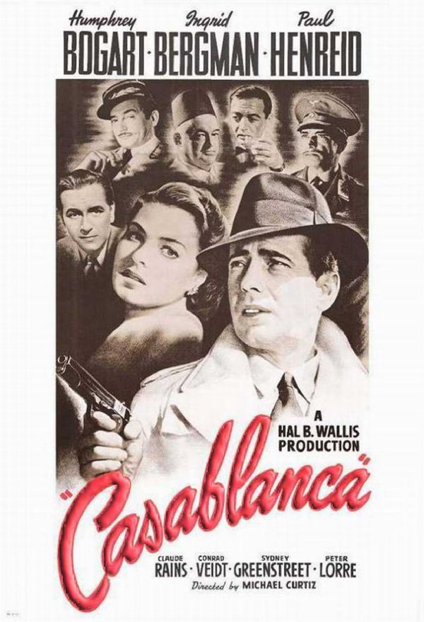 Most Popular Movies: 1942: Casablanca