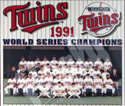 1991 Minnesota Twins World Series Champions team plaque