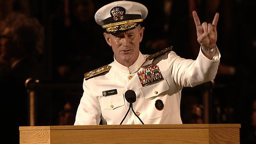 McRaven to Grads: To Change the World, Start by Making Your Bed