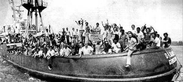 Castro announces Mariel Boatlift on April 20, 1980