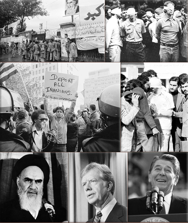Iranians storm U.S. embassy on November 4, 1979