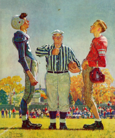 How Did Flipping a Coin become a decision-maker? (Norman Rockwell Coin Toss - October 21, 1950)