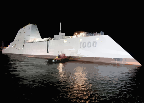 USS Zumwalt (DDG 1000) will be the lead ship of the Navy’s newest destroyer class, designed for littoral operations and land attack.