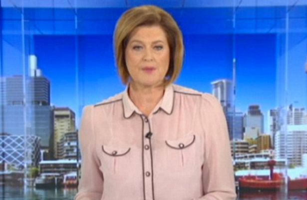 Newsreader's fashion fail leaves viewers cringing as blouse creates unfortunate optical illusion
