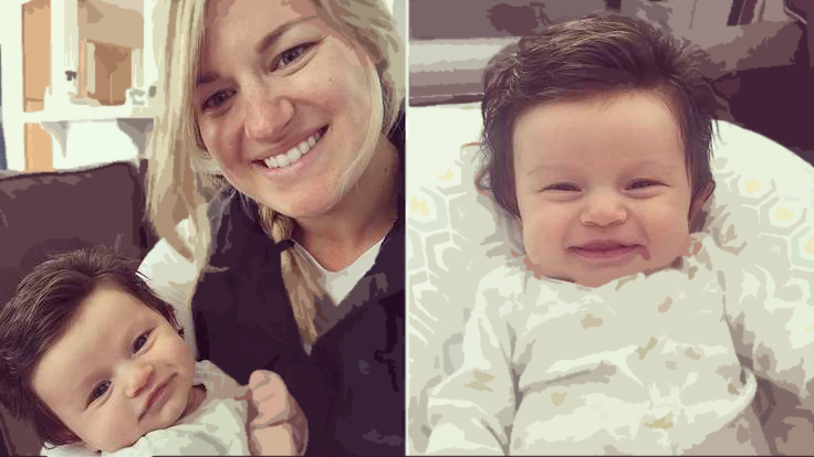 Photo Of Baby's Full Head Of Hair Goes Viral