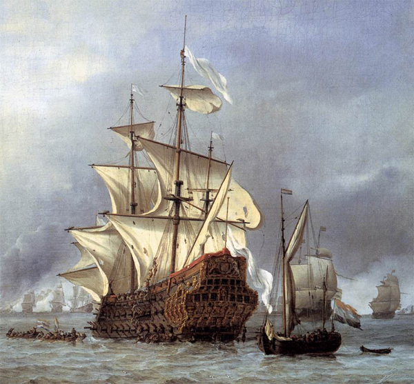 The Taking of the English Flagship the Royal Prince (Willem van de Velde the Younger, 1666)