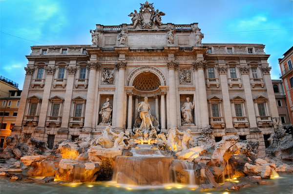 How did fountains work before the invention of electric pumps?