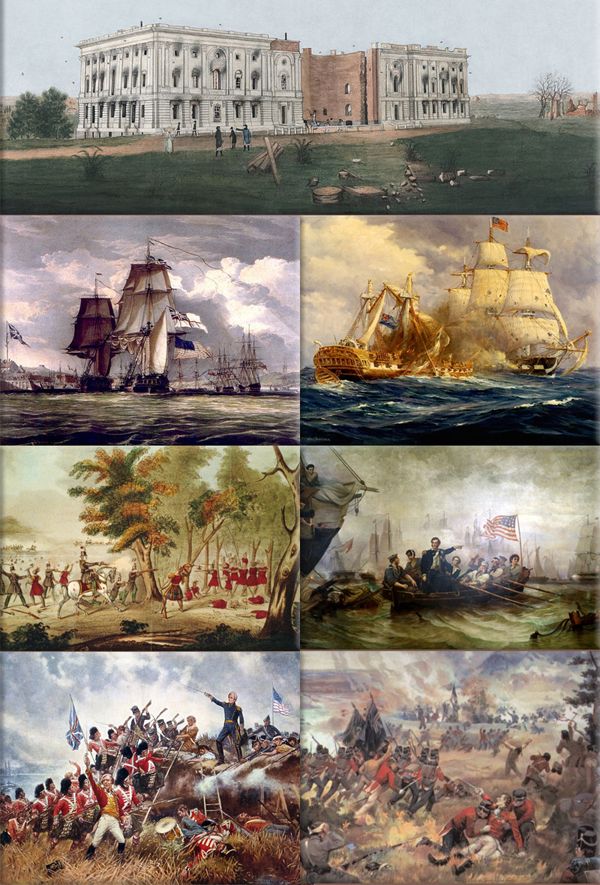 War of 1812 collage