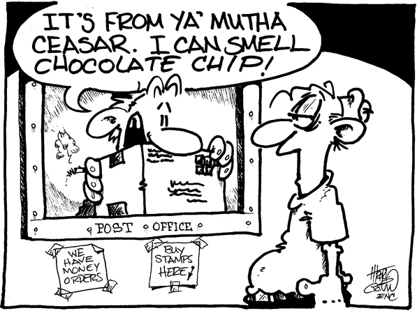 Chocolate chips from Mom! “© CEASAR CHOPPY” by Marty Gavin