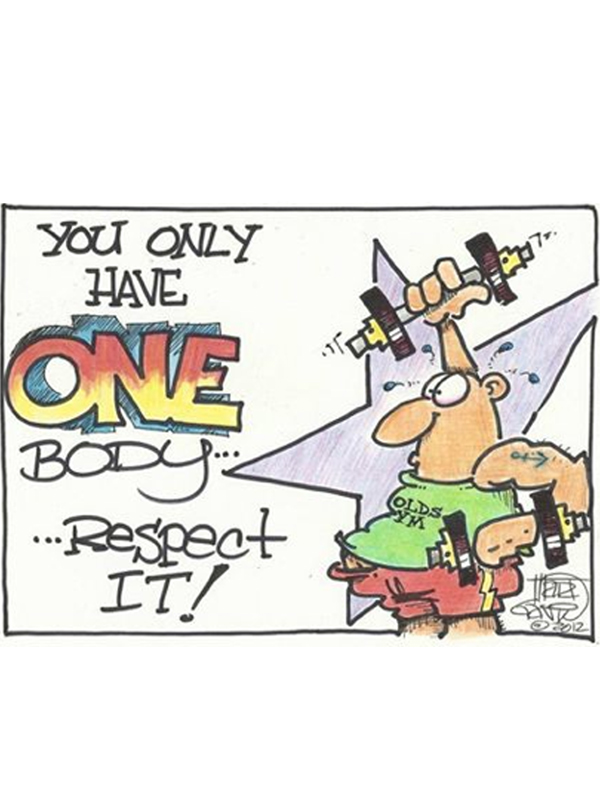 You Only Have One Body! “© CEASAR CHOPPY” by Marty Gavin