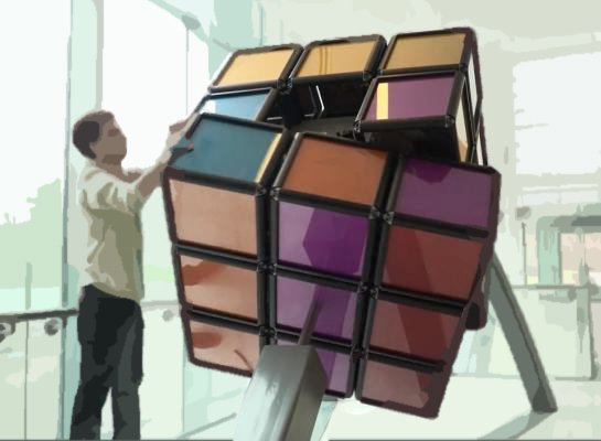 Engineering Students Create 1,500-Pound Rubik’s Cube