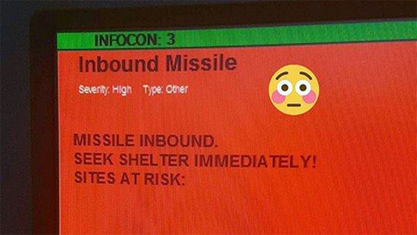 “Incoming missile” test message inadvertently sent out to all airmen at Spangdahlem