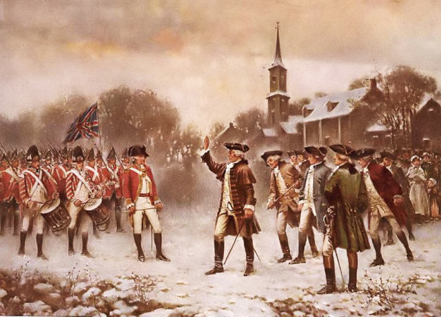Great Britain Parliament passes the Quartering Act, which requires the Thirteen Colonies to house British troops on March 24, 1765
