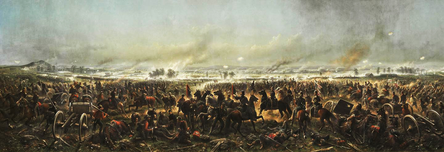 American Civil War: The Battle of Gettysburg begins on July 01, 1863