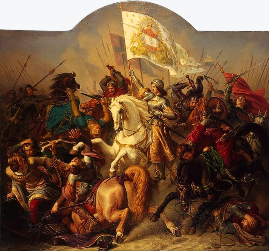 Joan of Arc arrives to relieve the Siege of Orléans on April 29, 1429