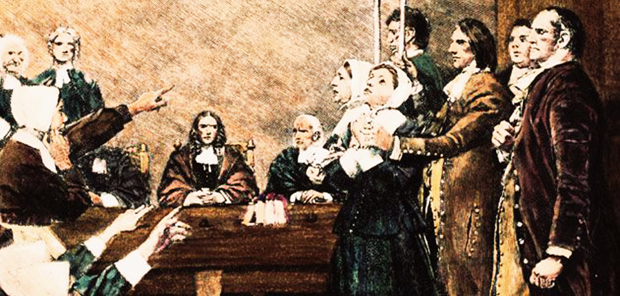 Salem witch trials: Bridget Bishop is Hanged at Gallows Hill near Salem, Massachusetts, for “Certaine Detestable Arts called Witchcraft and Sorceries” on June 10, 1692