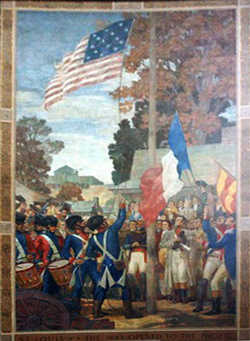 Three Flags Day on March 9 and 10, 1804