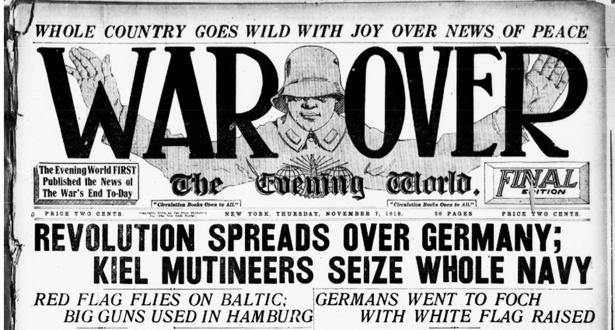 Armistice Day: World War I ends on November 11, 1918
