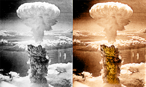 Atomic bombing of Hiroshima on Nagasaki on August 09, 1945