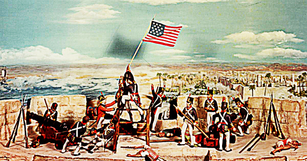 United States agent William Eaton a small force of U.S. Marines and Berber mercenaries “to the shores of Tripoli” on April 27, 1805