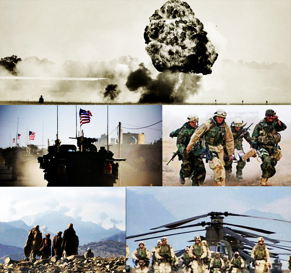 United States-led attack on Afghanistan begins on October 07, 2001