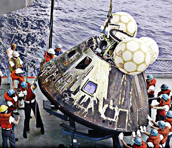 Apollo 13 oxygen tank explodes on April 13, 1970