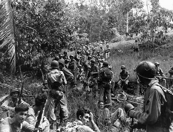 Famous Quotes 1943: ● “Goddam it, you'll never get the Purple Heart hiding in a foxhole! Follow me!” ~ Captain Henry P. Jim Crowe January 13th, 1943 (Guadalcanal)