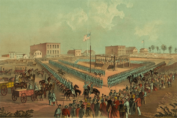 300 Santee Sioux sentenced to hang in Minnesota on November 05, 1862