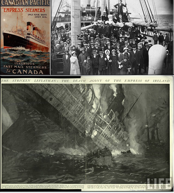 Ships crash in heavy fog; on May 29, 1914.