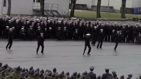 Navy Cadets Funk Up Graduation Ceremony With Surprise Flash Mob