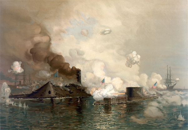 U.S.S. Monitor sinks on December 30, 1862