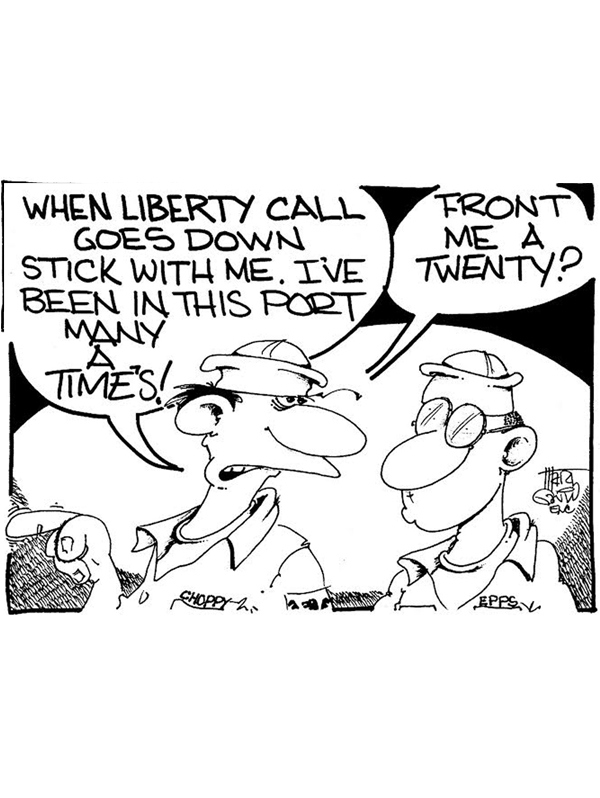 When Liberty Call Goes Down! “© CEASAR CHOPPY” by Marty Gavin